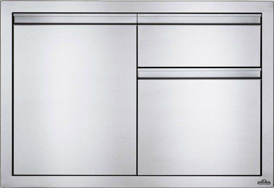 Napoleon grills - Inbouwdeur en afvalkast combinatie klein (100x71 cm)