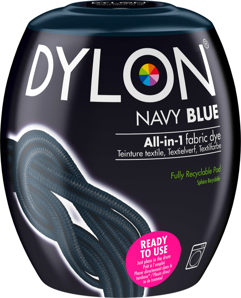 DYLON Wasmachine Textielverf Pods - Navy Blue - 350g