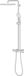 GROHE Tempesta 250 Cube Set de douche de pluie - Chrome - Avec mitigeur thermostatique