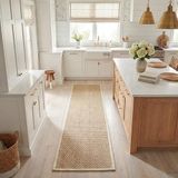Safavieh NF114A tapijt, natuurvezel, panamabinding, natuurlijk en beige zeegras, 152 x 243,8 cm, casual, 2'6" x 8' natuurlijk/ivoor