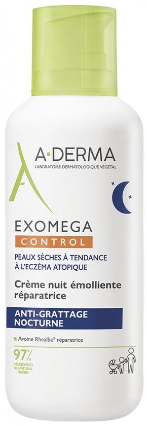A-Derma Exomega Control crème nuit émoliente réparatrice 400ml