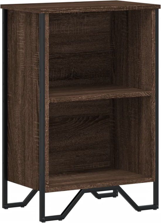 vidaXL Boekenkast - 50x31x74,5 cm - Hout - Bruin Eikenkleur