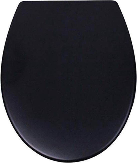 Boss & Wessing Toiletzitting Boss & Wessing Soft-Close One Touch Mat Zwart