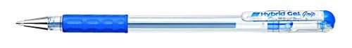 Pentel Hybrid Gel Grip rollerbalpen, 0,6 mm punt, 0,3 mm, blauw, 12 stuks