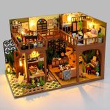 Omgoods - Miniatuur Poppenhuisset met Vitrine - Doe-Het-Zelf voor Adultes et Jeunes