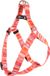 Flamingo Step&go Syb Harnais Chien Orange/Rose/Blanc S 35-50cm 15mm