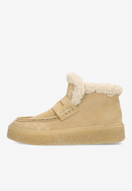 Shabbies Amsterdam SENNA ANNA Ankle Boot Suede Sand - Maat 40