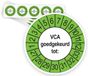 Merkloos / Sans marque Ricard Keuringsstickers VCA 2027 | 50 stuks, Ø 35 mm | Buiten Groen