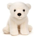 Ours en peluche - Assis - 19 cm - Ours polaire en peluche - Blanc
