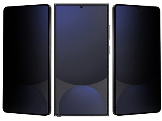 Eiger Mountain Black Screen Protector Geschikt voor Samsung Galaxy S25 Ultra | Privacy Glas