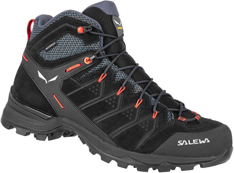SALEWA Alp Mate WP Mid Shoes Men - black out/fluo orange - EU 41