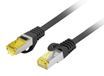 Lanberg PCF6A-10CU Netwerkkabel Zwart 0,25 m Cat6a S/FTP Rond