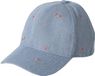 Vertbaudet Geborduurde Baseball Cap voor Meisjes - Jeansblauw Katoen