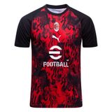 Puma Milan AC T-shirt d'Entraînement Avant-Match - Pour All Time Red/Noir Enfant - pointure 128 cm