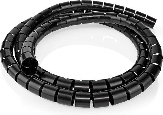 Kabelmanagement Spiraalvormige Sleeve - 2.00 m - 1 Stuks - 32 mm - Zwart
