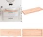 vidaXL Wastafelblad 80x30x(2-6) cm onbehandeld massief eikenhout