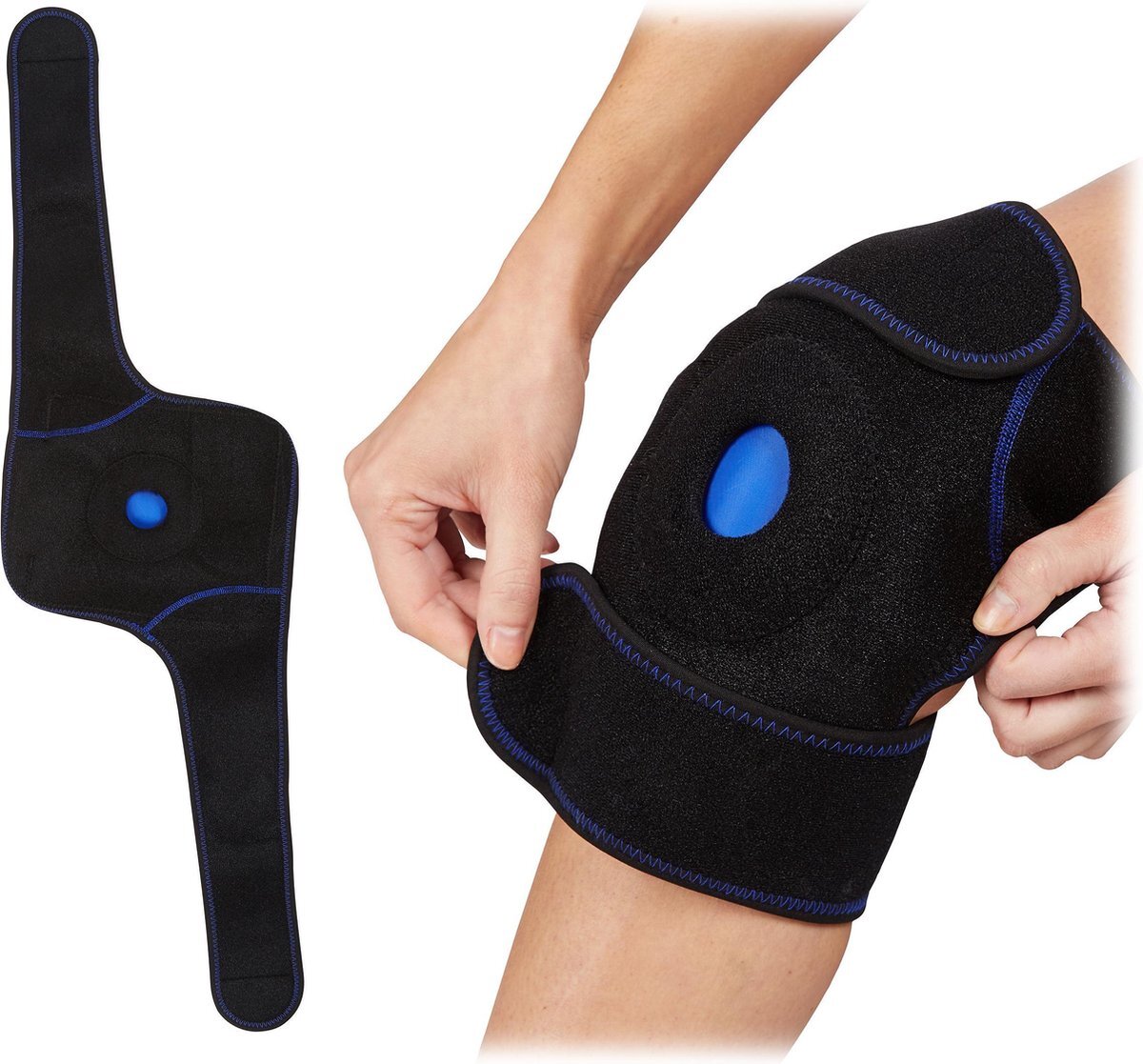 Relaxdays hot cold pack knie - knie brace - kniebandage - warmte kompres - bij blessures