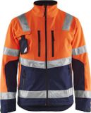 Blåkläder Blaklader Softshell jack High Vis 4900-2517 - High Vis Oranje/Marineblauw - XXXL