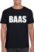 Bellatio Decorations Shoppartners Bv Baas tekst t-shirt zwart heren S