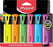 Zakreslacz Maped Zakreslacz fluo peps mix kolorów 6 szt etui