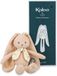 Kaloo - Lapinoo - Pantin Lapin Pêche - Petit animal en peluche pour bébé en velours côtelé - 25 cm - Matière très douce - Boîte cadeau - Dès la naissance, K218015