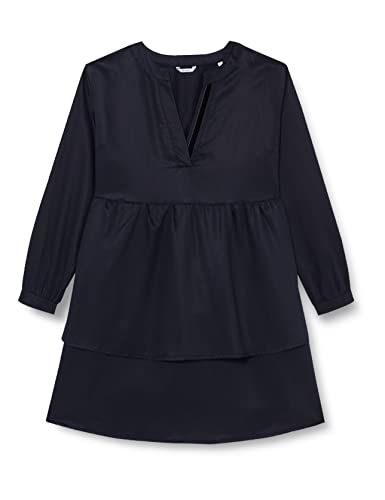 MUSTANG Dames Fibi Tencel Jurk - Night Sky 4129 - Maat 40