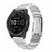 By Qubix - Stainless Steel Link Bracelet - 26mm Quickfit - Silver - Compatible with Garmin Instinct 3 - 50mm