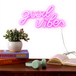 Atmosphera Good Vibes Wandlamp Neon - 41x2x20cm - Multi