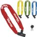 Master Lock Chaîne de vélo avec antivol, acier trempé, serrure à clé intégrée, 90 cm, segments de chaîne de 8 mm
