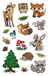 AVERY Zweckform 56792 metallic stickers, bosdieren, 17 stickers