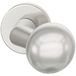 FSB 0 23 0846 03400 0105 zilveren deurknop ø 50mm ASL/AGL gebogen op rozet, deurknop volgens ÖNORM aluminium geanodiseerd