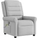 Fauteuil Relax Fauteuil De Massage Inclinable Gris Nuage Tissu