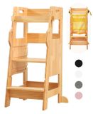 Escabeau de cuisine avec filet de sécurité pour enfants