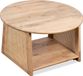 Lewis & Loft Salontafel Lene – Rond – Rotan – FSC®-gecertificeerd mangohout – Naturel