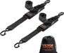 Sangles d'arrimage pliables avec mécanisme à cliquet, sangles de fixation, 5 cm x 1,2 mètre, pour bateaux (2 pièces)
