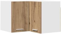 vidaXL Hangkast Ambachtelijke Eik en Wit 57 x 57 x 40 cm
