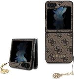 Guess Charm Back Cover - Brown for Samsung Galaxy Z Flip 5