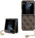 Guess Charm Back Cover - Brown for Samsung Galaxy Z Flip 5