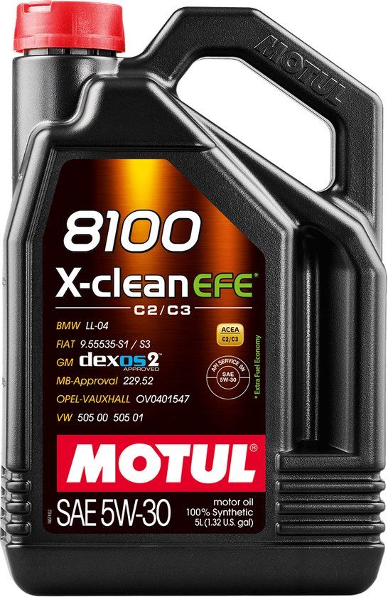 Motul Oil 8100 X-CLEAN EFE 5W30 - 5L Motor Oil