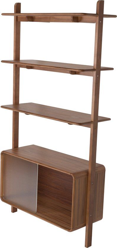 Zuiver Rise Kast/ Stellingkast Hout Walnoot - Bruin