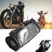 Ride Sacoche de guidon de moto - Noir - Similicuir - Étanche - 24cm x 12cm x 12cm