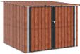 vidaXL Abri à vélos Marron Métal 216 x 207 x 158 cm