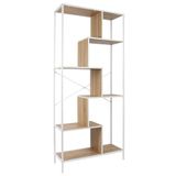 HOME DECO FACTORY - HD0080 – rek Edison, wit, 80 x 30 x 180 cm