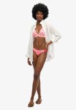 Superdry - Gestreepte triangelbikinitop - Dames - Badpakken - Roze - Maat XL