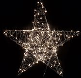 Spetebo LED-metaalster, zilver, met timer - 80 LED's / 38 cm