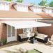 Store-indoors parasol 5 x 3,5 m Wit 100% Polyester