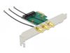 Delock PCI Express x1 Card > Mini PCIe Slot + 3 RP-SMA Ports