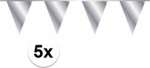 Zilveren Vlaggenlijn - 50 Meter - Verjaardag - Binnen & Buiten