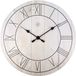 NeXtime Paul Wandklok - 40 cm - Hout - Wit - Romeinse Cijfers