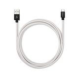 usbepower Oplaadkabel met siliconen bal 1M USB-C Cosmo wit